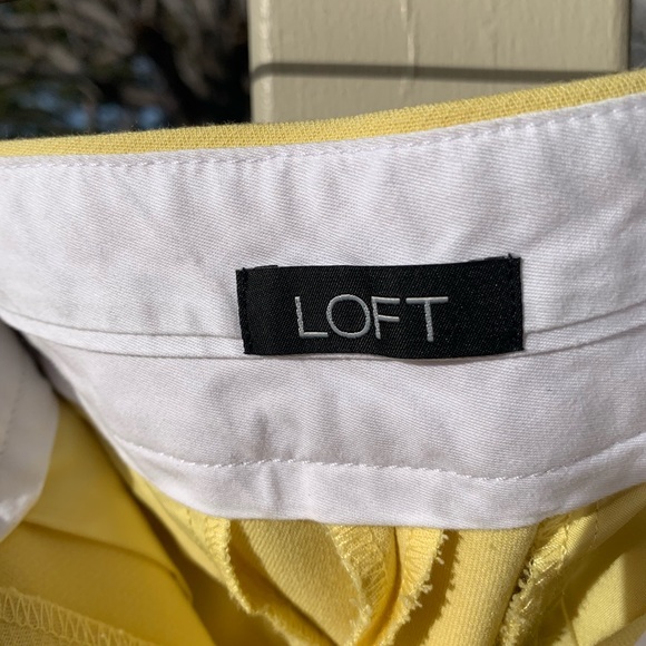 LOFT preppy yellow 🍋 pants Marisa size 0 - Picture 3 of 12
